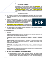 Sample Data Sharing Agreement