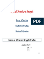 Crystal Structure Analysis: X-Ray Diffraction Electron Diffraction Neutron Diffraction