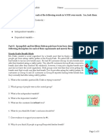 Scientific Method With Spongebob Name: - Variables and Constants