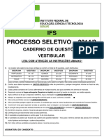 Prova Formatada Vestibular - 2014.2