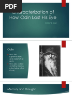 Characterization of How Odin Lost His Eye - Group 2 - Blue