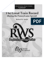 The Great Train Record: For Reference Only. Not Valid For Performance