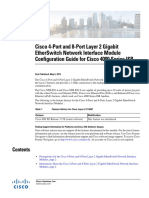 Cisco 4-Port and 8-Port Layer 2 Gigabit Etherswitch Network Interface Module Configuration Guide For Cisco 4000 Series Isr