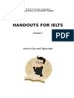 Handouts For IELTS - Answer Keys