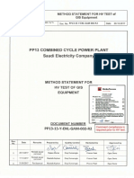 Method Statement GIS HV Test