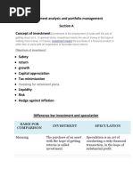 Investment Analysis and Portfolio Management