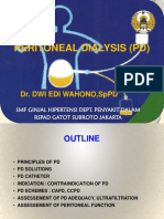 Peritoneal Dialysis (PD) : Dr. Dwi Edi Wahono, SPPD