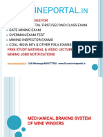 Mechanical Braking System of Mine Winders