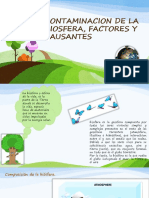 Contaminacion de La Biosfera