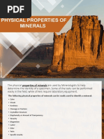 Physical Properties of Minerals