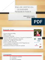 Primeiros Passos para Um Sistema de Gestão Da Qualidade