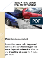 Describing Road Crash Incidentt