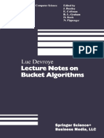 Lecture Notes On Bucket Algorithms - Luc Devroye