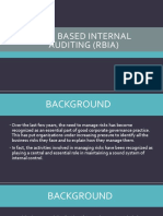 Risk Based Internal Auditing (Rbia) Final