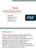 Industrial Psychology: Saba Amin Nabeeha Khattak Afsheen Asif Kashmala Khan