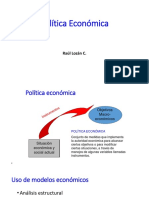 Política Económica: Raúl Lozán C