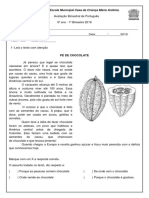 Avaliação 1º Bimestre 2019