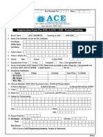 Registration Form For ESE, GATE + ESE Postal Coaching: For O Ce Use: Branch: Fee Receipt No: Date