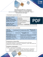 Guía de Actividades y Rúbrica de Evaluación - Fase 1 - Contaminación Del Agua PDF