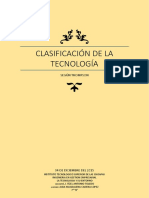 Clasificacion de La Tecnologia