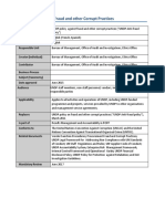 UNDP Policy Against Fraud and Other Corrupt Practices: Title