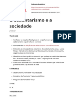 O Sedentarismo e A Sociedade