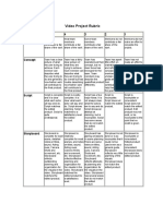 Video Project Rubric: Category 5