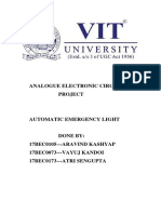 Analogue Electronic Circuits Project