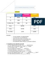 Les Adjectifs Et Les Pronoms Démostratifs Et Possessifs