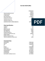 Final Design Values of PHE C-510 Coolers