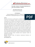 The Impact of Work-Family Conflict Toward Job Performance - The Case of External Auditor