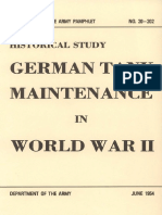 German Tank Maintenance: Mstorical Study