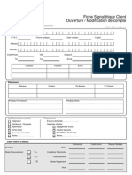 Fiche Signalétique Client Disway