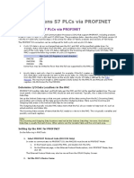 Using Siemens S7 Plcs Via Profinet