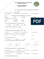 1st Quarter Exam - Gen Math