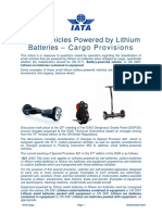 Lithium Battery Vehicles Cargo