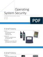 Mobile Operating System Security: A Presentationbydanieladams Cs C 3 4 5 DR - Box