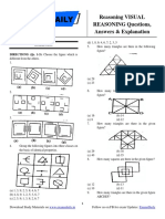 Reasoning VISUAL REASONING Questions, Answers & Explanation: Exercise