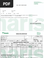 Mill Test Certificate: 121 1233.400 Tons.: 11.899