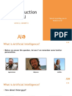 An Introduction To AI: Week 1, Cohort 4
