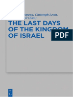 (Beihefte Zur Zeitschrift Fur Die Alttestamentliche Wissenschaft 511) Shuichi Hasegawa - Christoph Levin - Karen Radner - The Last Days of The Kingdom of Israel-De Gruyter (2018)