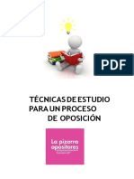 Dossier Técnicas de Estudio La Pizarra Opositores