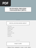 Bussiness Process Management (BPM) : Sensitivity: Internal & Restricted