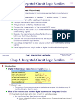 Chap. 8 Integrated-Circuit Logic Families: Chapter Outcomes (Objectives)