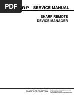 Service Manual: Sharp Remote Device Manager