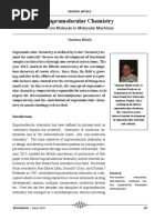 Supramolecular Chemistry: From Molecule To Molecular Machines