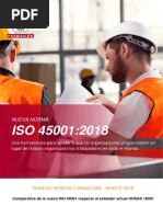 Comparacion ISO-45001-2018 Vs OHSAS-18001 Bureau Veritas Formacion PDF