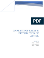 Analysis of Sales & Distribution of Airtel: Group - 10