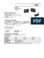 G6D PCB Relay: Ordering Information