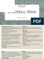 Basketball Terms: Group 3 8-1 Sampaguita